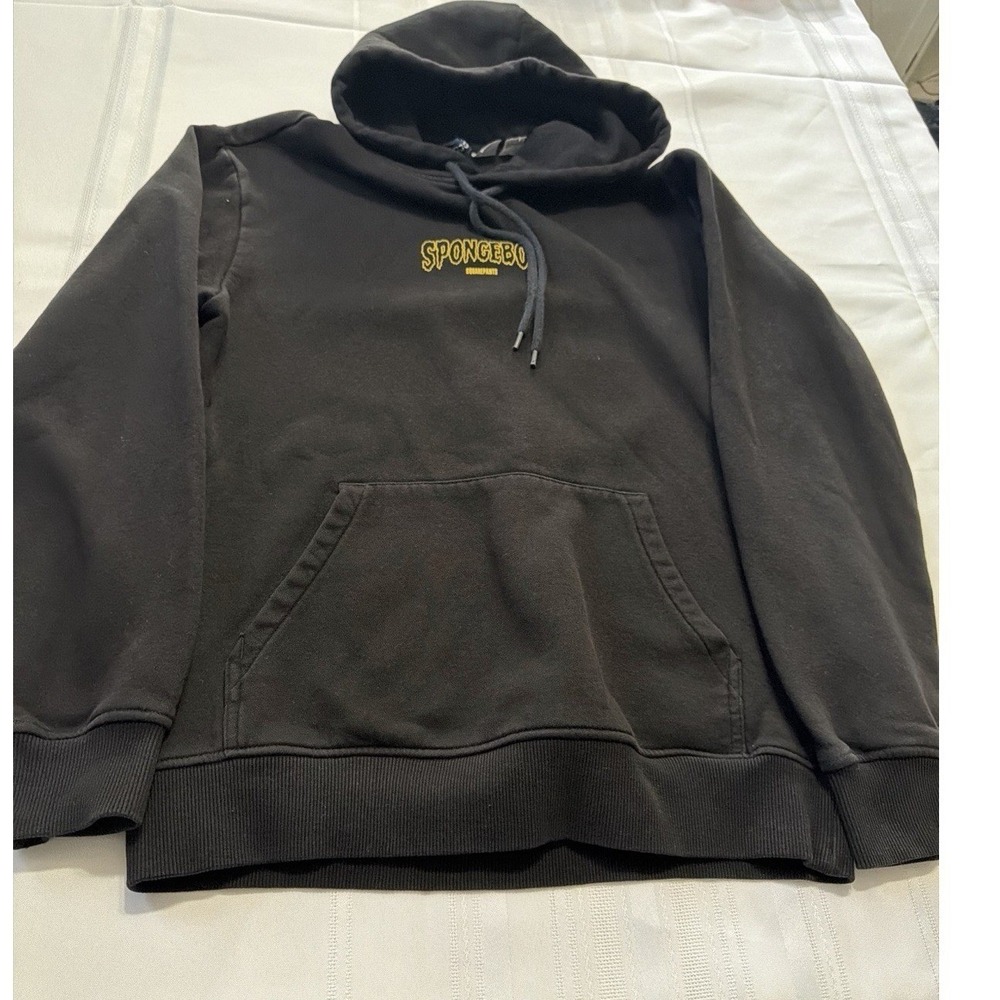 H&M Divided SpongeBob SquarePants I Touched My Brain Graphic Hoodie Black XS